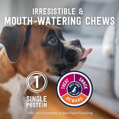 Dog Chews and Treats – Beef Weasand - All Natural, Air-Dried, Single Protein, Grain-Free, High-Value Treat, Snack, Reward 2.5 Ounce (Pack of 1)