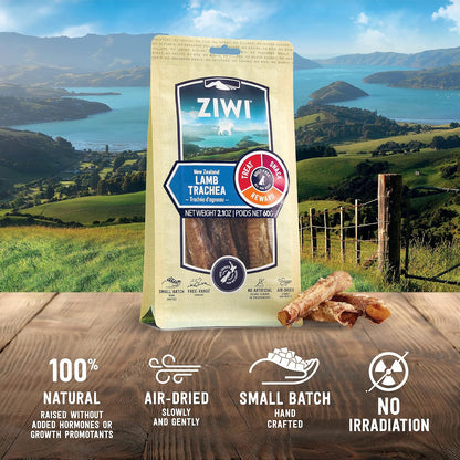 Dog Chews and Treats – Beef Weasand - All Natural, Air-Dried, Single Protein, Grain-Free, High-Value Treat, Snack, Reward 2.5 Ounce (Pack of 1)