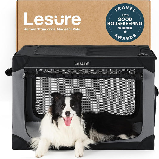 Today Show Soft Collapsible Dog Crates for Large Dogs, 36in Black