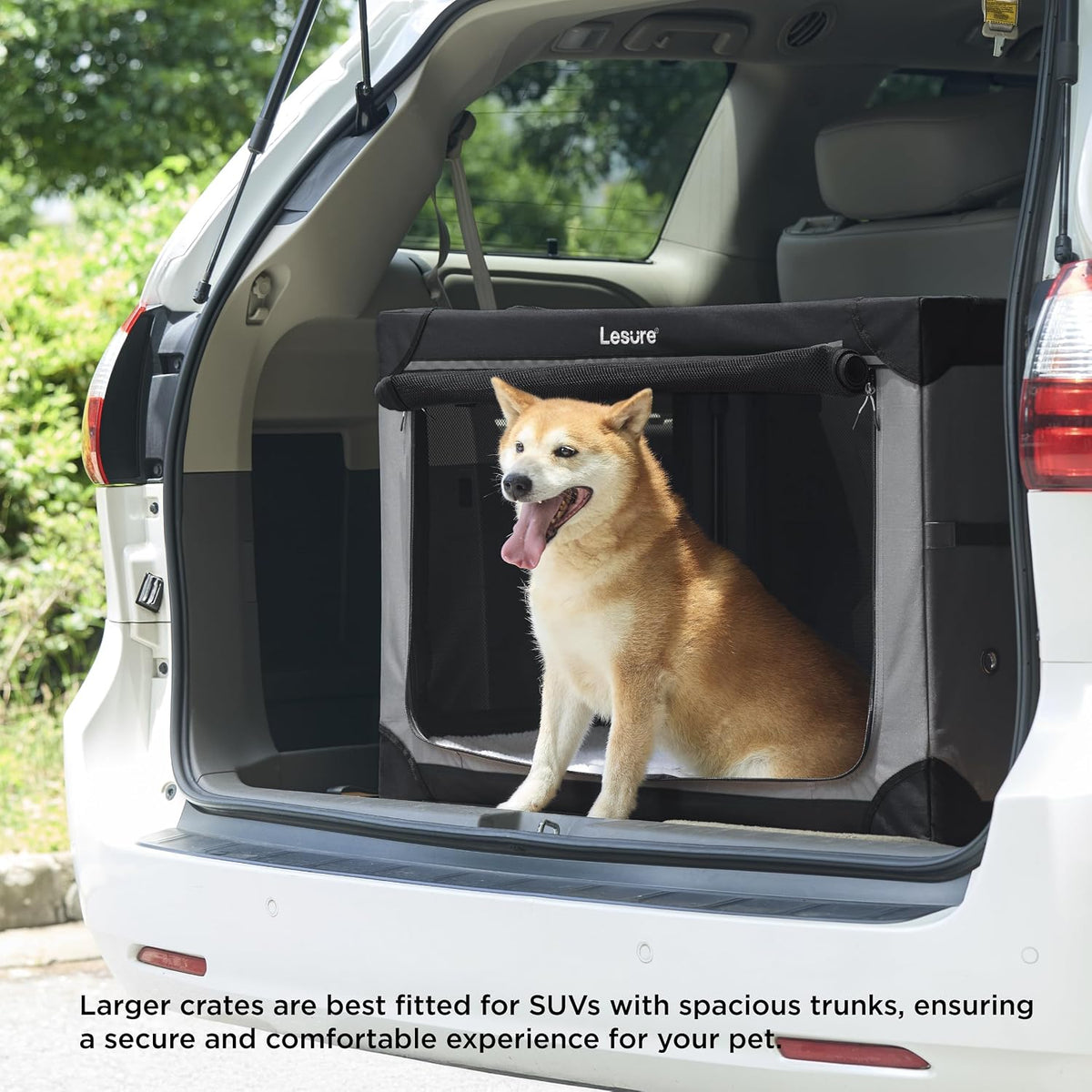 Today Show Soft Collapsible Dog Crates for Large Dogs, 36in Black