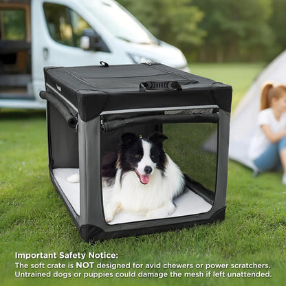 Today Show Soft Collapsible Dog Crates for Large Dogs, 36in Black