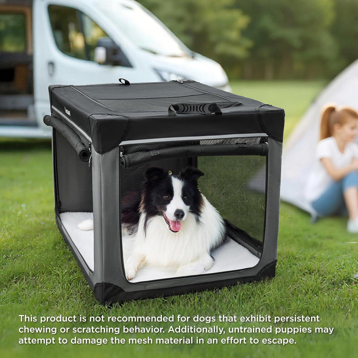 Today Show Soft Collapsible Dog Crates for Large Dogs, 36in Black