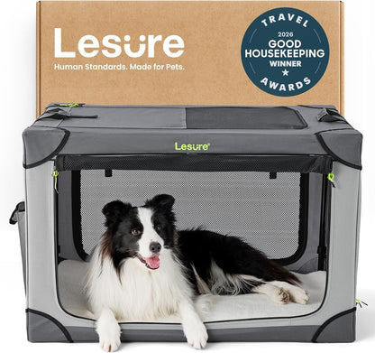 Today Show Soft Collapsible Dog Crates for Large Dogs, 36in Black
