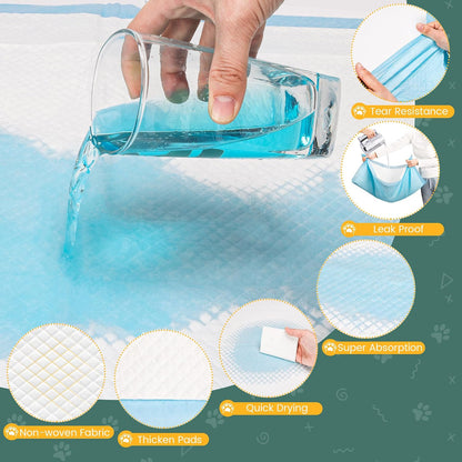 60 Count Extra Large Dog Pee Pads 28" x 34", Super Absorbent X-Large Puppy Pads Disposable Dogs Training Pads, Quick Drying Leak-Proof Dog Potty Pads for Doggies Puppies