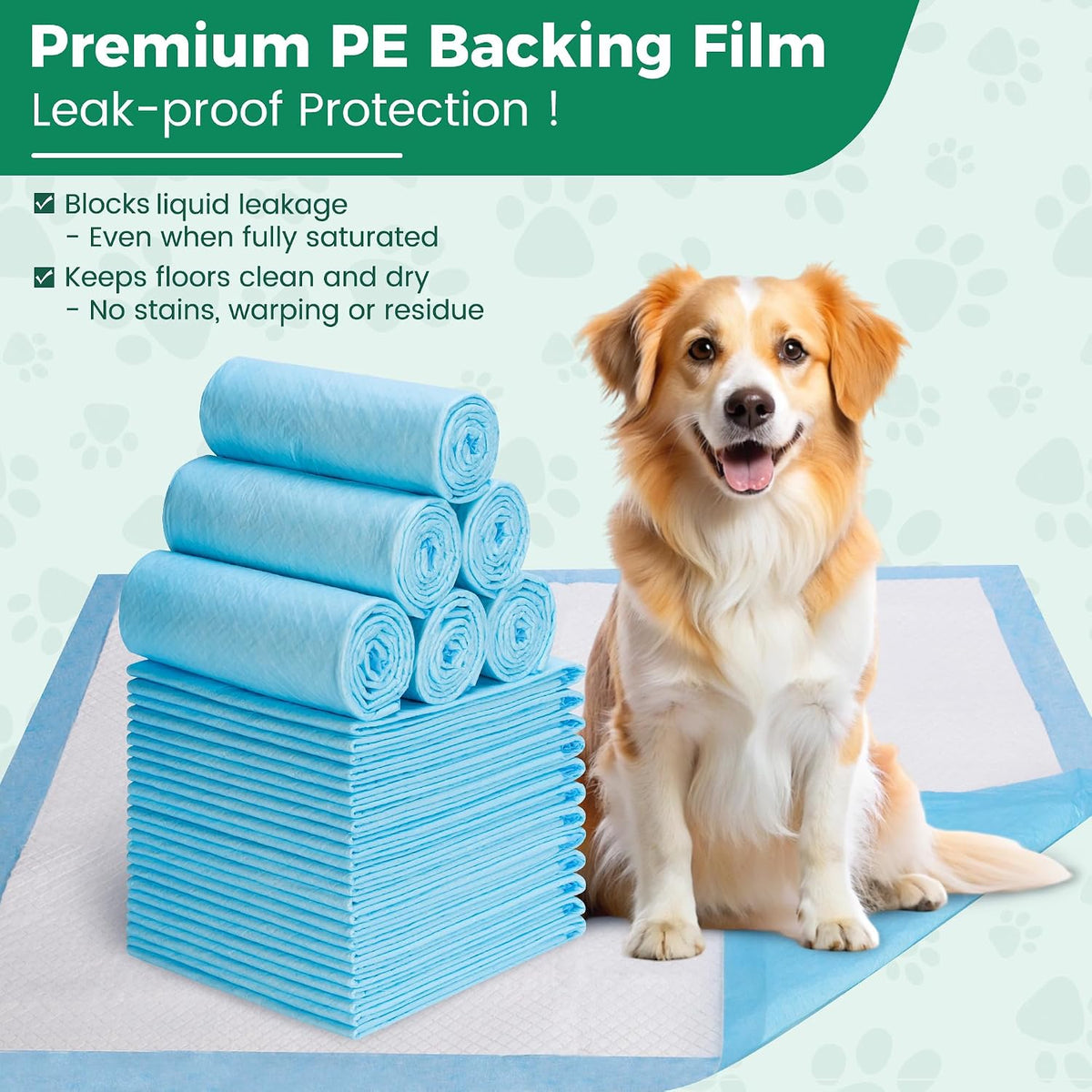 60 Count Extra Large Dog Pee Pads 28" x 34", Super Absorbent X-Large Puppy Pads Disposable Dogs Training Pads, Quick Drying Leak-Proof Dog Potty Pads for Doggies Puppies