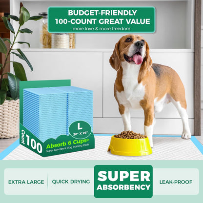 60 Count Extra Large Dog Pee Pads 28" x 34", Super Absorbent X-Large Puppy Pads Disposable Dogs Training Pads, Quick Drying Leak-Proof Dog Potty Pads for Doggies Puppies