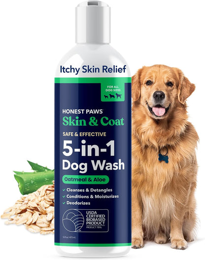 Oatmeal Aloe Dog Shampoo and Conditioner, Itchy Skin Relief, Sensitive Skin