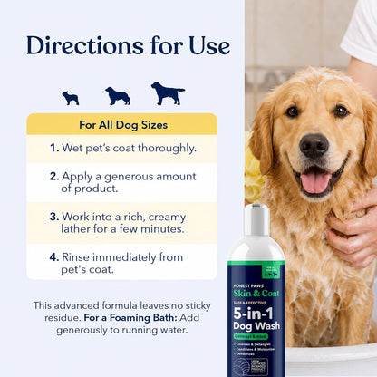 Oatmeal Aloe Dog Shampoo and Conditioner, Itchy Skin Relief, Sensitive Skin