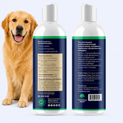 Oatmeal Aloe Dog Shampoo and Conditioner, Itchy Skin Relief, Sensitive Skin