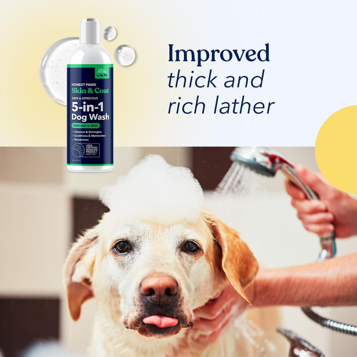Oatmeal Aloe Dog Shampoo and Conditioner, Itchy Skin Relief, Sensitive Skin