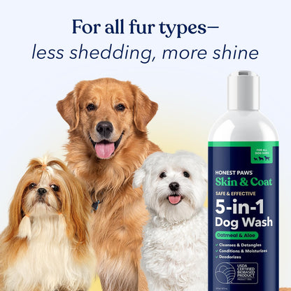 Oatmeal Aloe Dog Shampoo and Conditioner, Itchy Skin Relief, Sensitive Skin