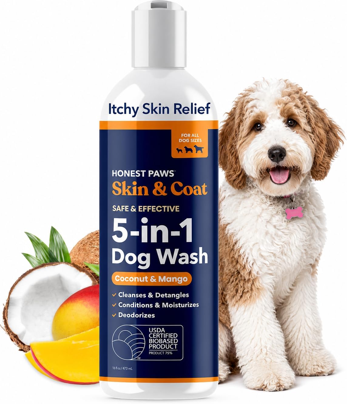 Oatmeal Aloe Dog Shampoo and Conditioner, Itchy Skin Relief, Sensitive Skin