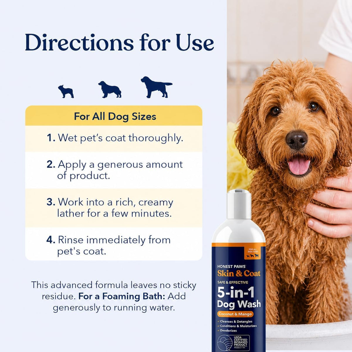 Oatmeal Aloe Dog Shampoo and Conditioner, Itchy Skin Relief, Sensitive Skin