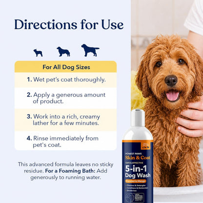 Oatmeal Aloe Dog Shampoo and Conditioner, Itchy Skin Relief, Sensitive Skin