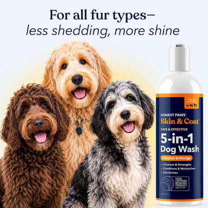 Oatmeal Aloe Dog Shampoo and Conditioner, Itchy Skin Relief, Sensitive Skin