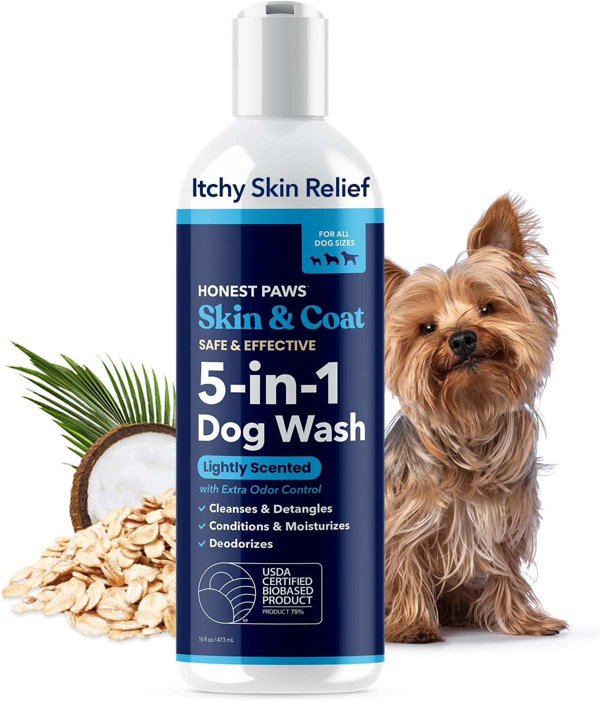 Oatmeal Aloe Dog Shampoo and Conditioner, Itchy Skin Relief, Sensitive Skin