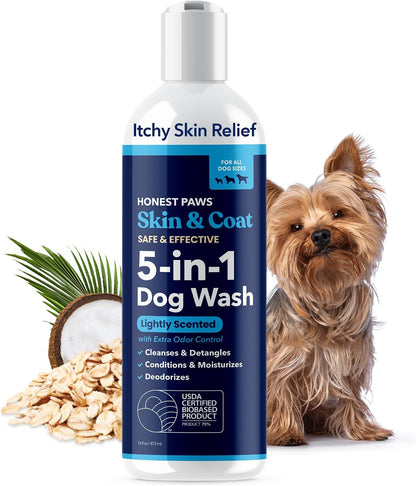 Oatmeal Aloe Dog Shampoo and Conditioner, Itchy Skin Relief, Sensitive Skin