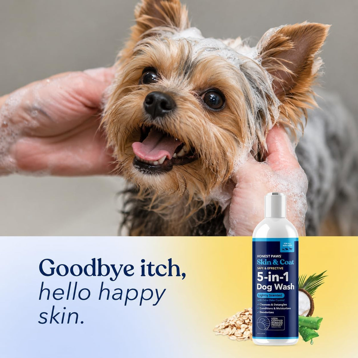 Oatmeal Aloe Dog Shampoo and Conditioner, Itchy Skin Relief, Sensitive Skin