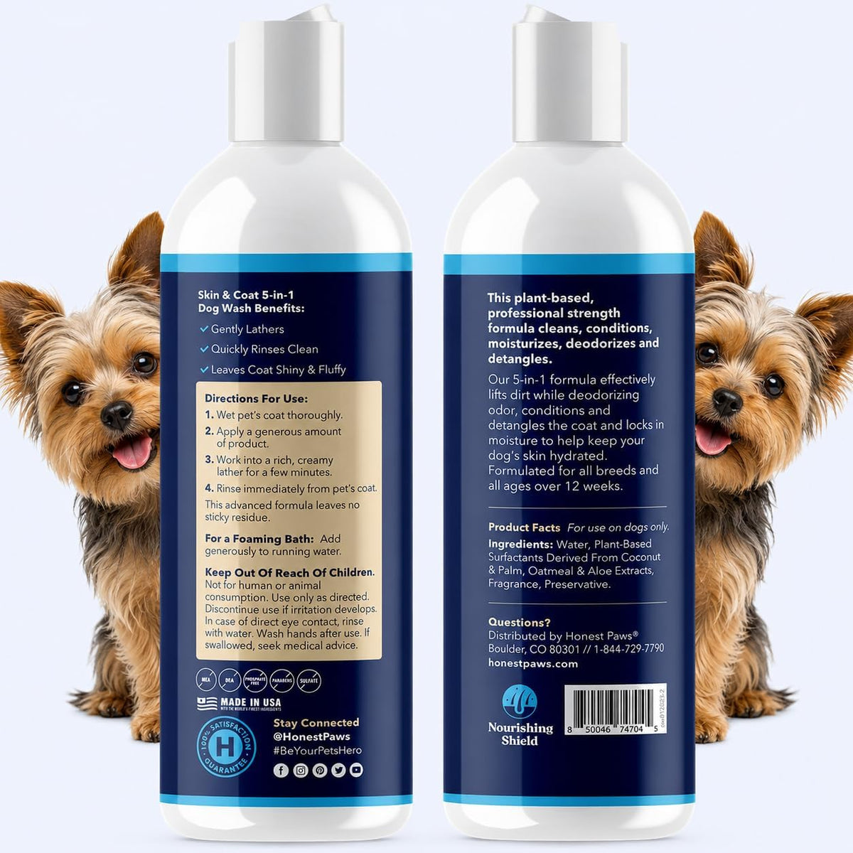 Oatmeal Aloe Dog Shampoo and Conditioner, Itchy Skin Relief, Sensitive Skin