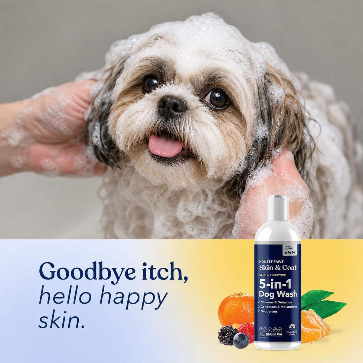 Oatmeal Aloe Dog Shampoo and Conditioner, Itchy Skin Relief, Sensitive Skin