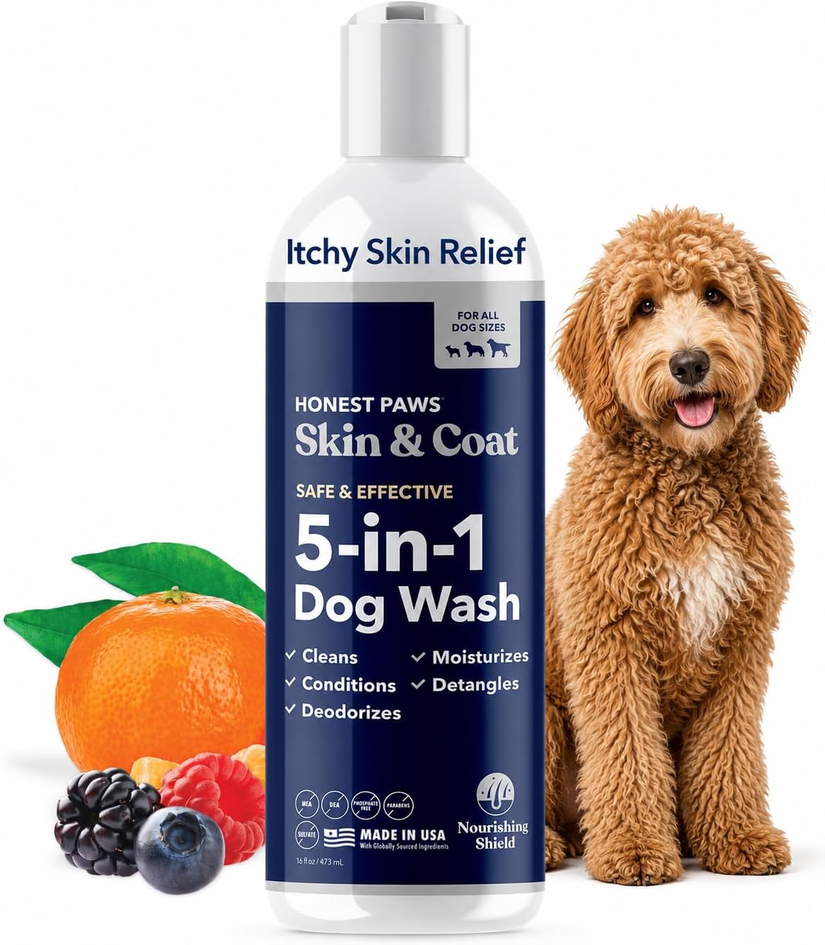 Oatmeal Aloe Dog Shampoo and Conditioner, Itchy Skin Relief, Sensitive Skin