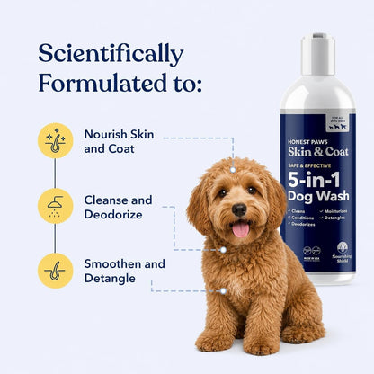 Oatmeal Aloe Dog Shampoo and Conditioner, Itchy Skin Relief, Sensitive Skin