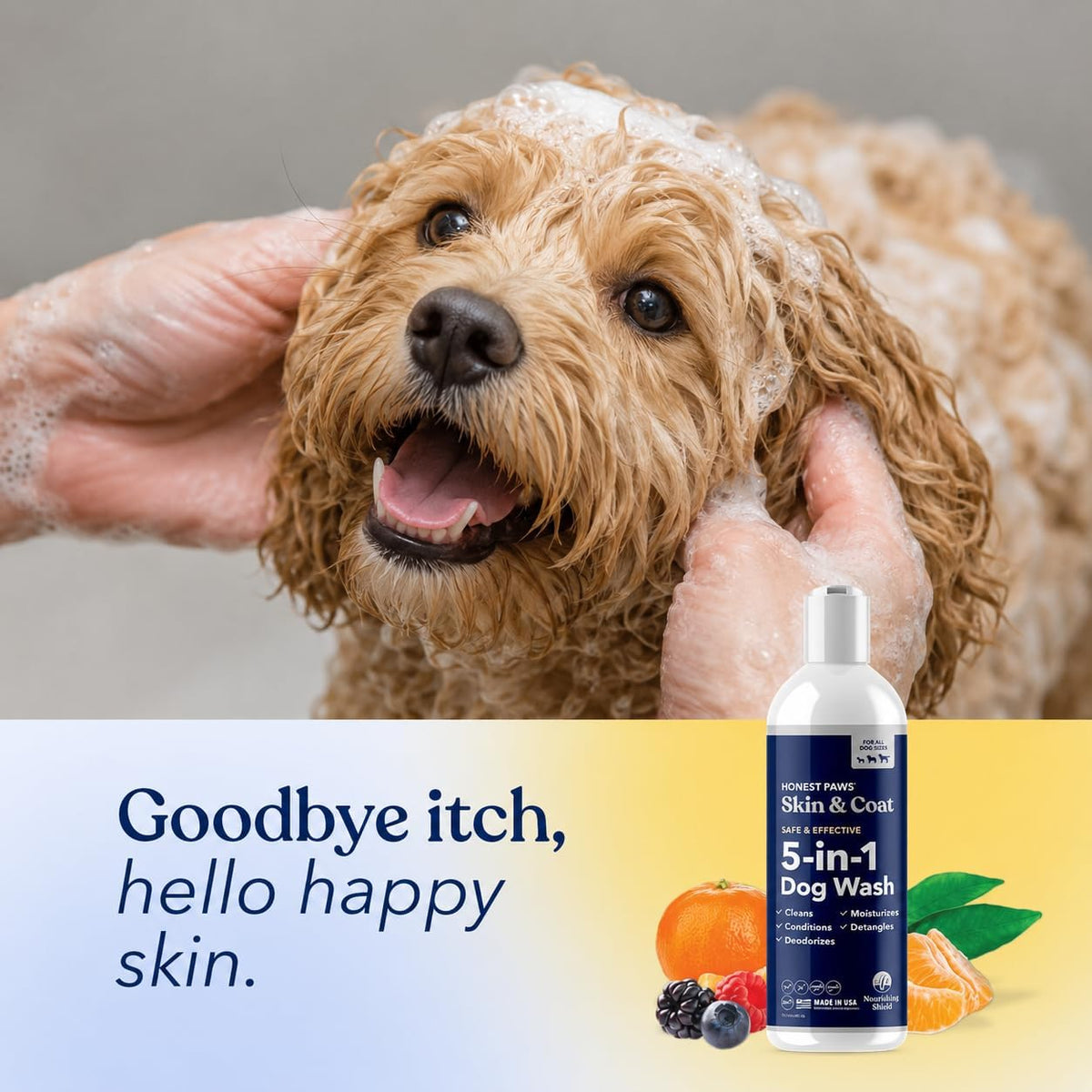 Oatmeal Aloe Dog Shampoo and Conditioner, Itchy Skin Relief, Sensitive Skin