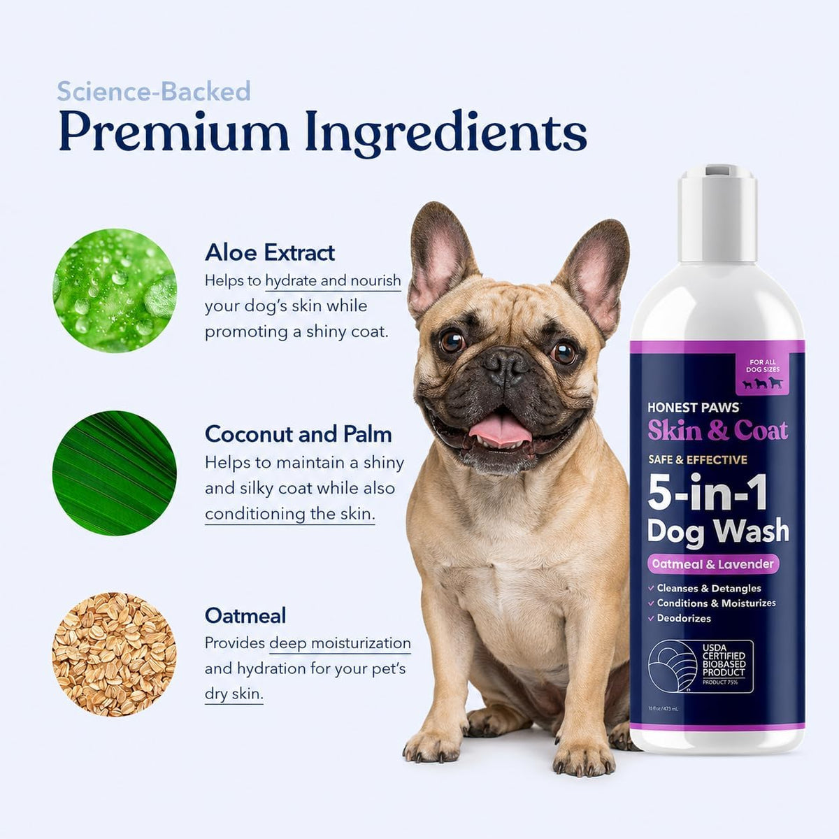 Oatmeal Aloe Dog Shampoo and Conditioner, Itchy Skin Relief, Sensitive Skin