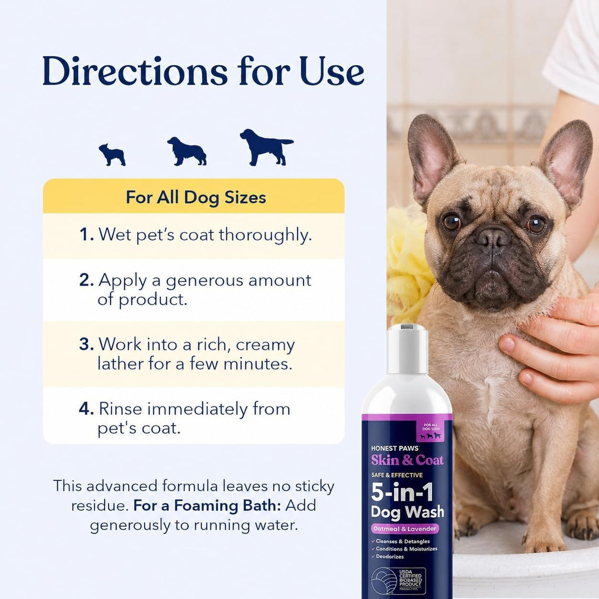 Oatmeal Aloe Dog Shampoo and Conditioner, Itchy Skin Relief, Sensitive Skin