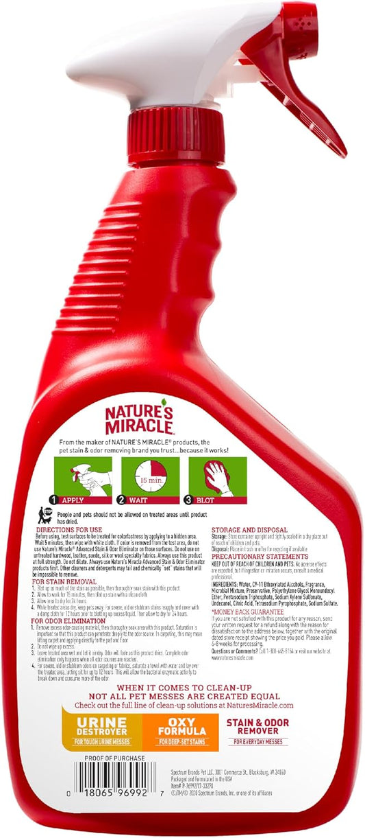 Advanced Cat Stain & Odor Eliminator, Severe Mess, 32 oz