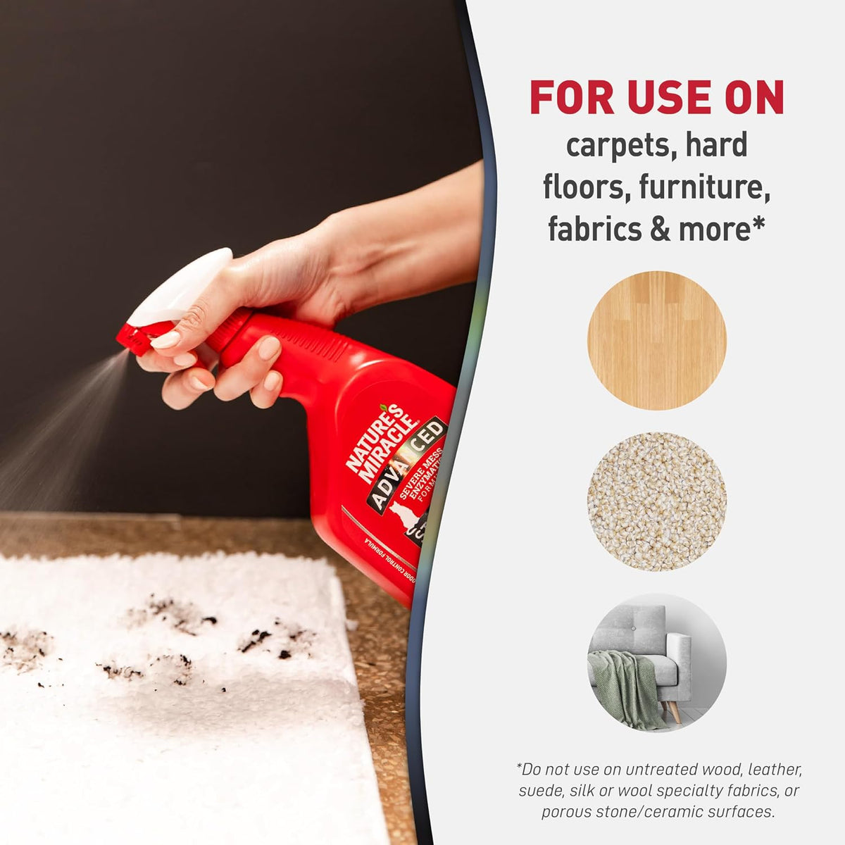 Advanced Cat Stain & Odor Eliminator, Severe Mess, 32 oz