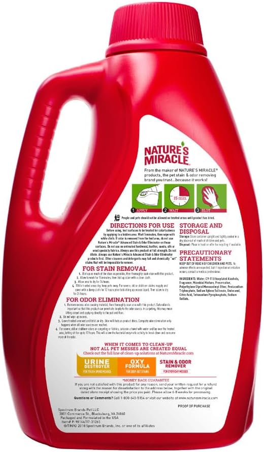 Advanced Cat Stain & Odor Eliminator, Severe Mess, 32 oz