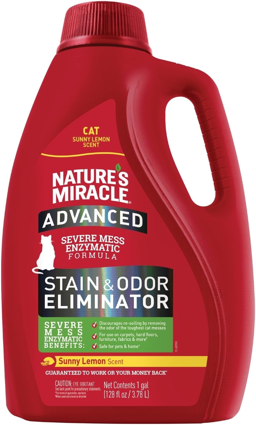 Advanced Cat Stain & Odor Eliminator, Severe Mess, 32 oz