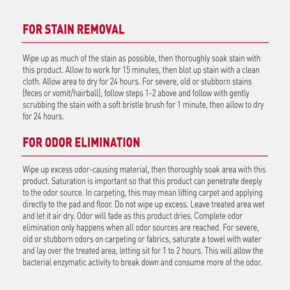 Advanced Cat Stain & Odor Eliminator, Severe Mess, 32 oz