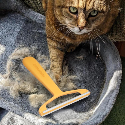 Carpet Rake for Pet Hair Removal – Reusable Cat & Dog Hair Remover Broom with Adjustable 60" Long Handle, Rug Rake Scraper for Carpet, Rugs, Mats, Upholstery & Couch Cleaning