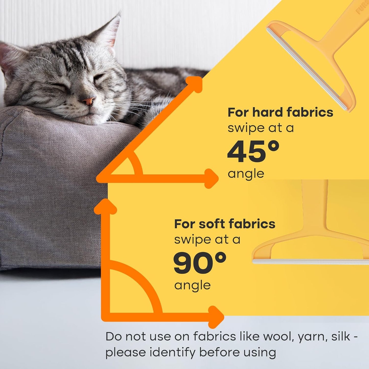 Carpet Rake for Pet Hair Removal – Reusable Cat & Dog Hair Remover Broom with Adjustable 60" Long Handle, Rug Rake Scraper for Carpet, Rugs, Mats, Upholstery & Couch Cleaning