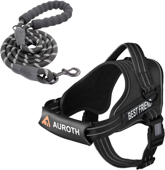 AUROTH Dog Harness and Leash Set for Medium Sized Dog, No Pull Dog Vest