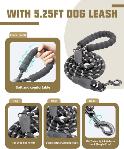 AUROTH Dog Harness and Leash Set for Medium Sized Dog, No Pull Dog Vest