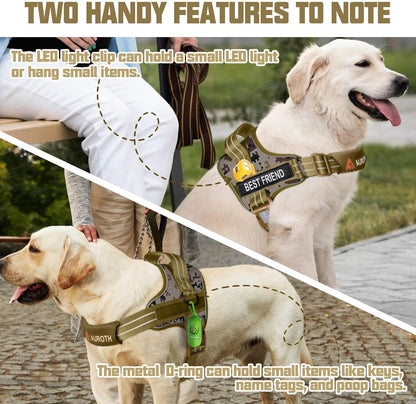 AUROTH Dog Harness and Leash Set for Medium Sized Dog, No Pull Dog Vest