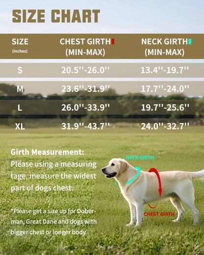 AUROTH Dog Harness and Leash Set for Medium Sized Dog, No Pull Dog Vest