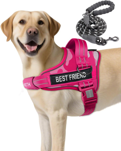 AUROTH Dog Harness and Leash Set for Medium Sized Dog, No Pull Dog Vest