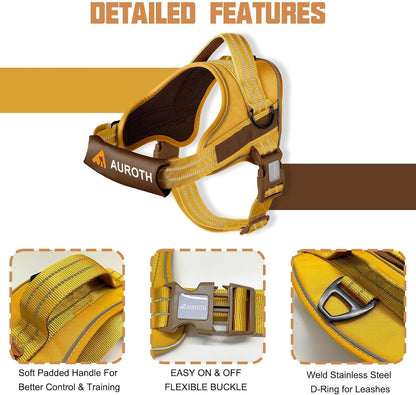 AUROTH Dog Harness and Leash Set for Medium Sized Dog, No Pull Dog Vest