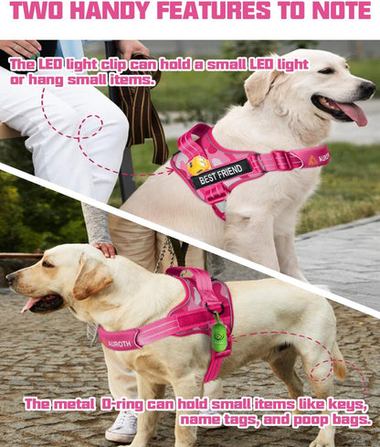 AUROTH Dog Harness and Leash Set for Medium Sized Dog, No Pull Dog Vest