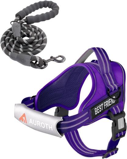 AUROTH Dog Harness and Leash Set for Medium Sized Dog, No Pull Dog Vest