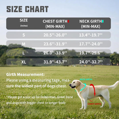 AUROTH Dog Harness and Leash Set for Medium Sized Dog, No Pull Dog Vest