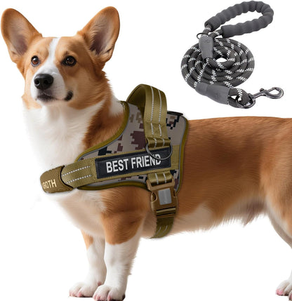 AUROTH Dog Harness and Leash Set for Medium Sized Dog, No Pull Dog Vest