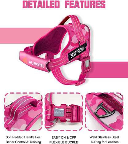 AUROTH Dog Harness and Leash Set for Medium Sized Dog, No Pull Dog Vest