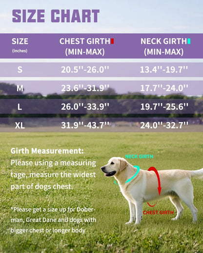 AUROTH Dog Harness and Leash Set for Medium Sized Dog, No Pull Dog Vest