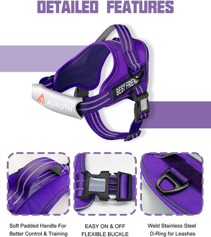 AUROTH Dog Harness and Leash Set for Medium Sized Dog, No Pull Dog Vest