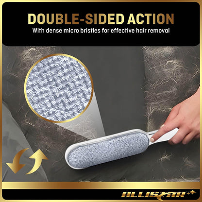 Lint Brush, Lint Remover, and Pet Hair Remover for Laundry, Clothes, Couches, Car Seats, Furniture and Fabric. Reusable Dog and Cat Fur Wizard Hair Removal Brush. ALLISTAR (Midnight Blue)